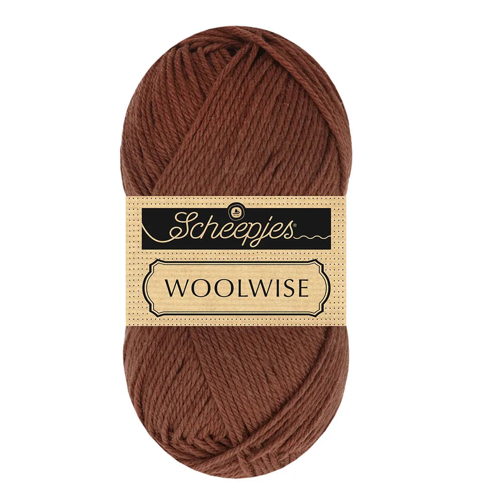 Duurzame wol: Scheepjes Woolwise in kleur 712 Koffie bruin