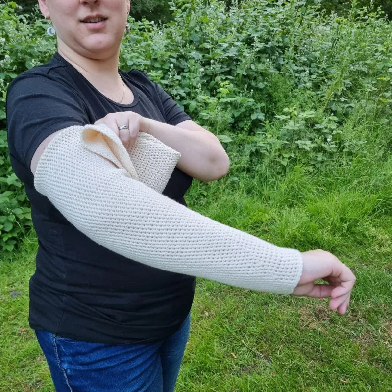 Haakpatroon armwarmers Hennie