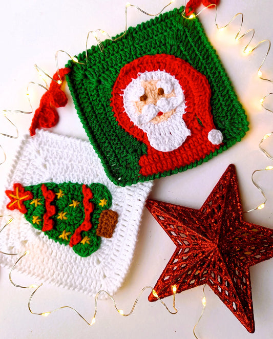 Haakpatroon Granny kerstslinger