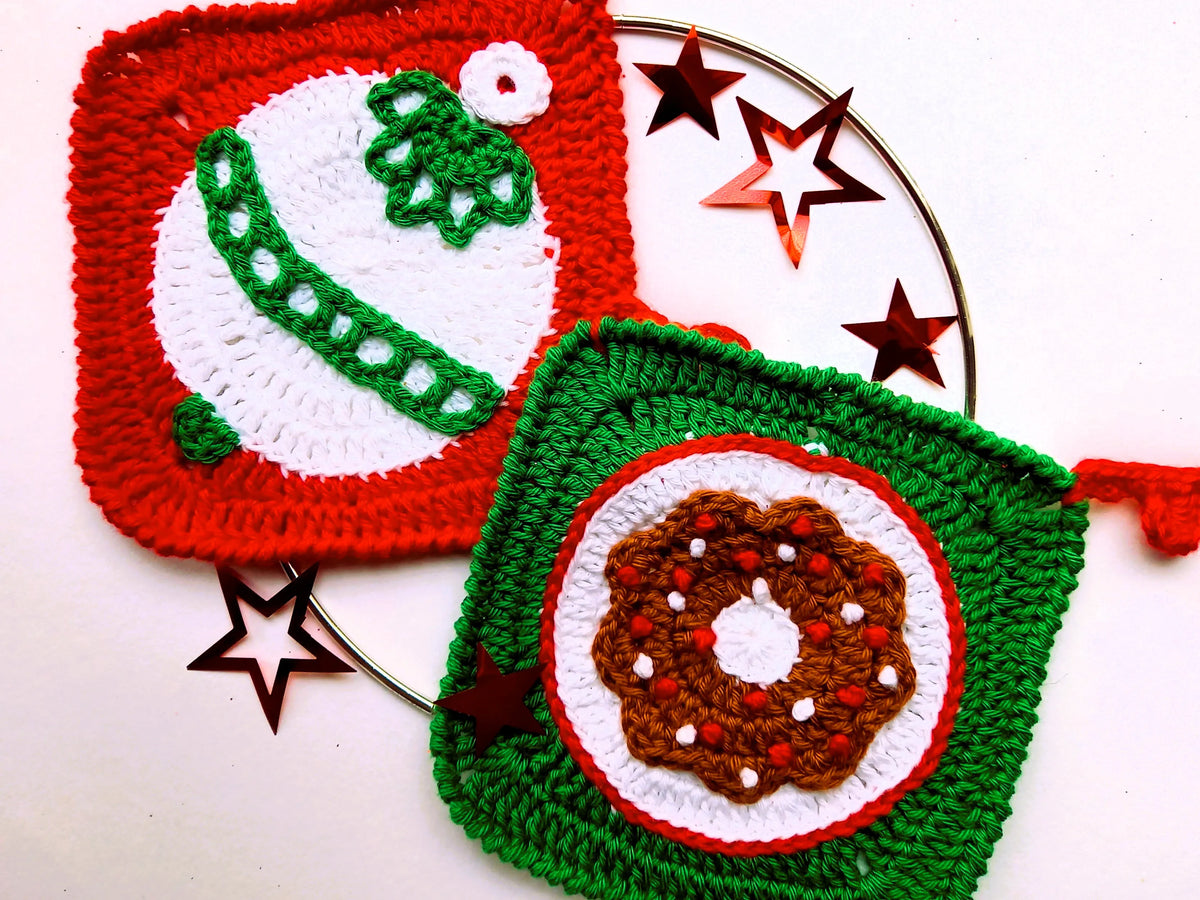 Haakpatroon Granny kerstslinger