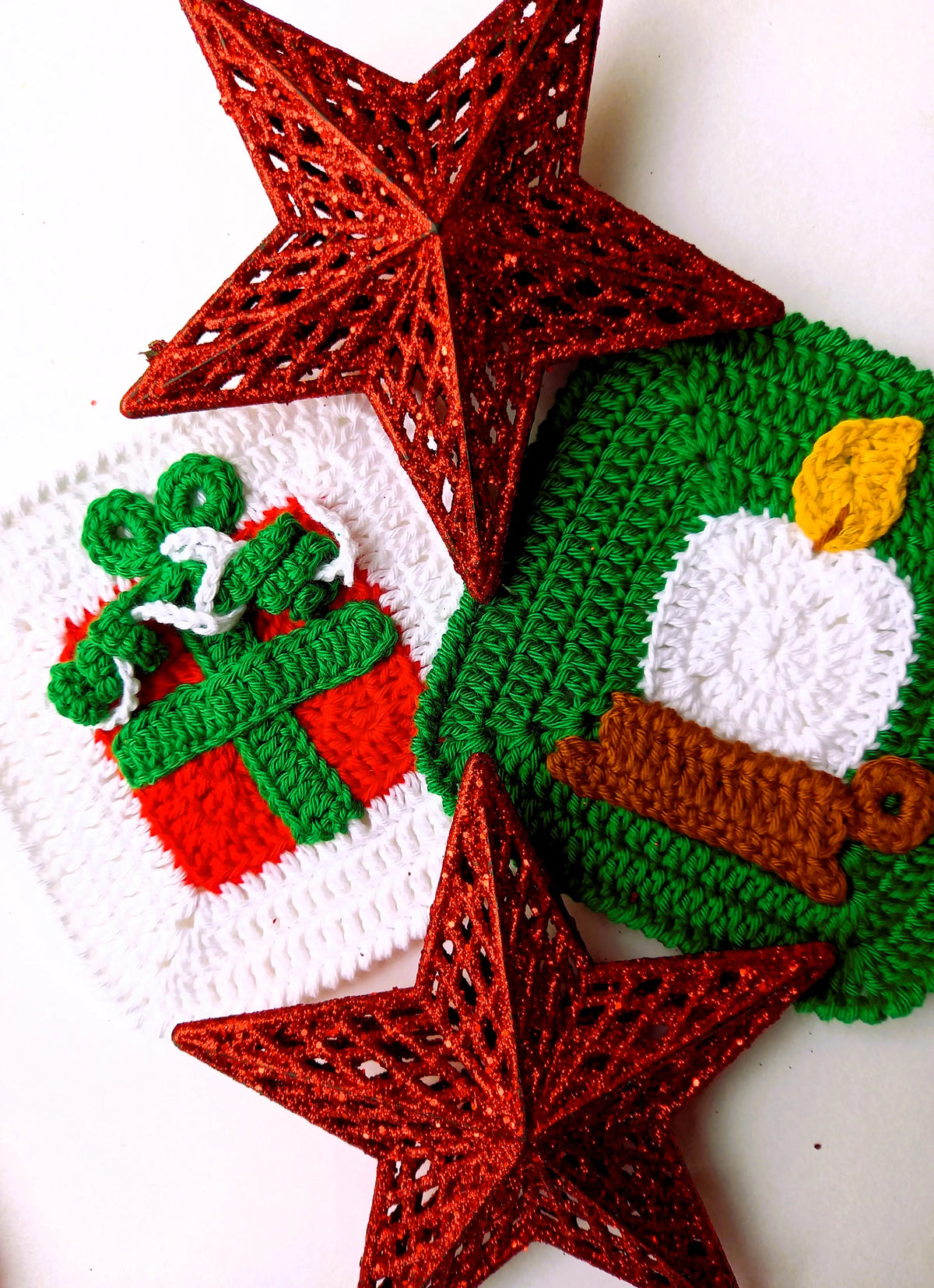 Haakpatroon Granny kerstslinger