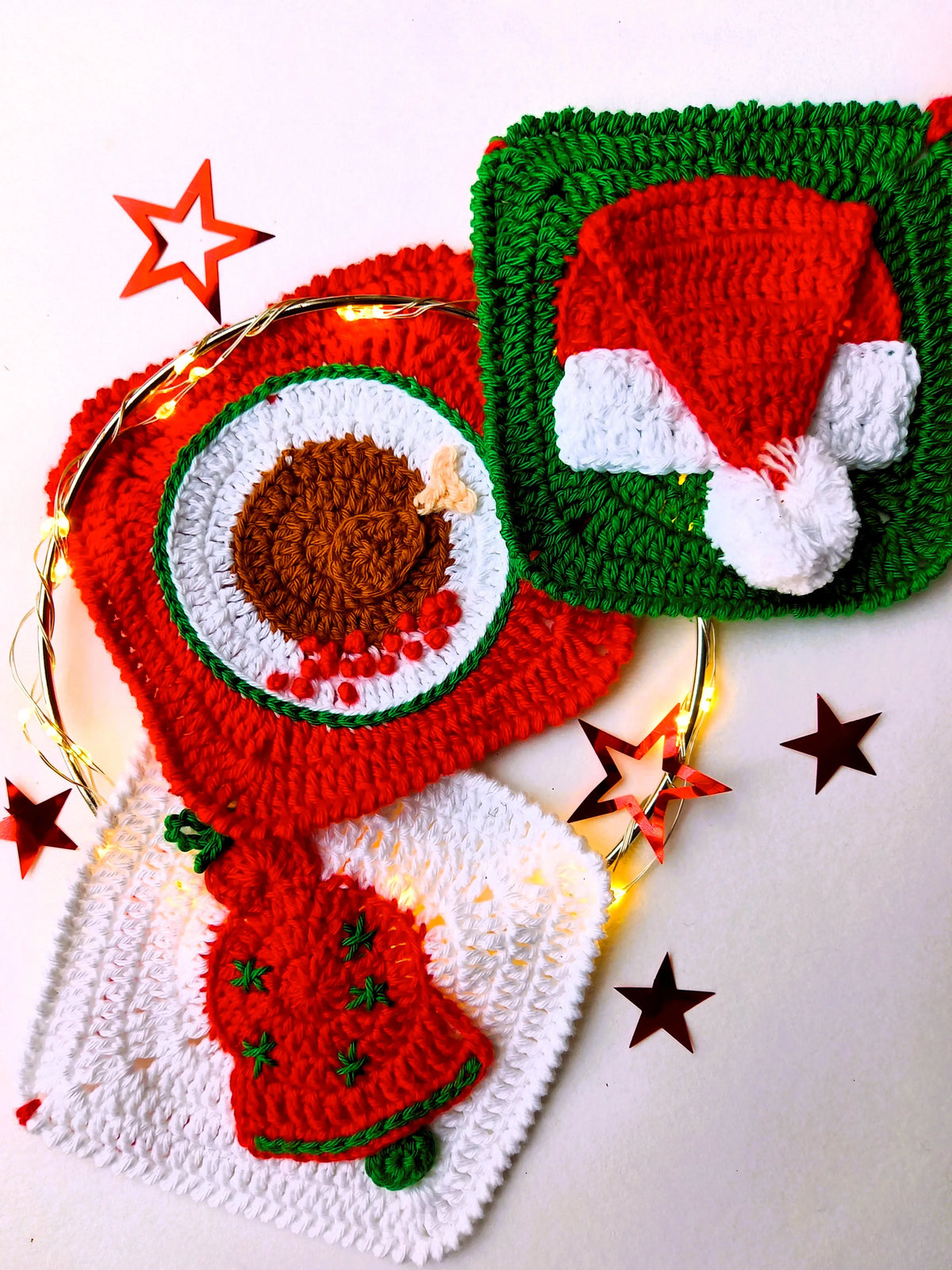 Haakpatroon Granny kerstslinger