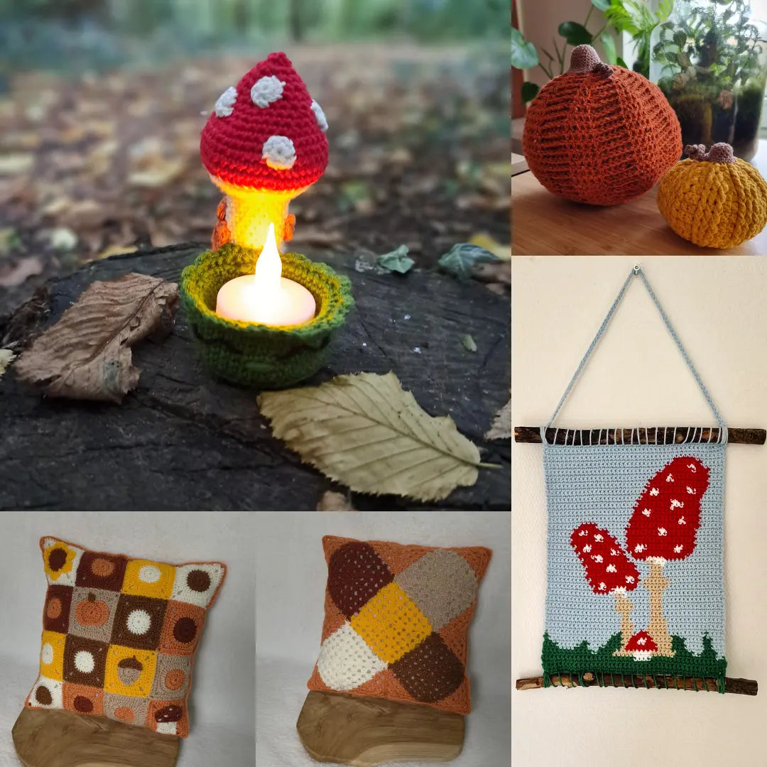 Woondeco herfstpakket - haakpatronen bundel