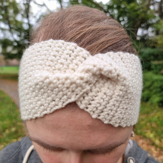 Haakpatroon hoofdband Clara