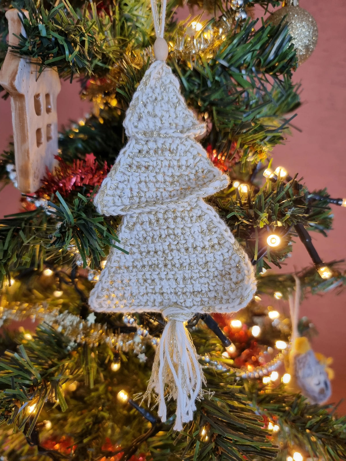 Haakpatroon kerstboomhanger Natura