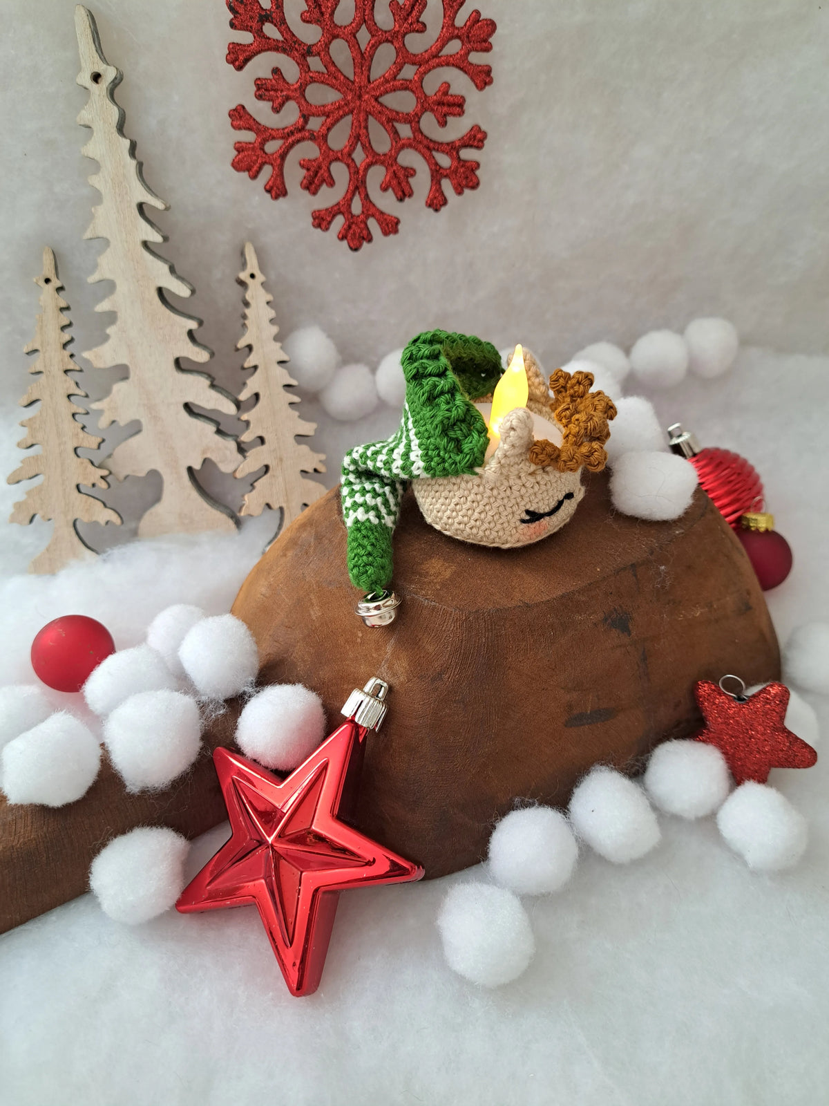 Haakpatroon kerstelf lichtje