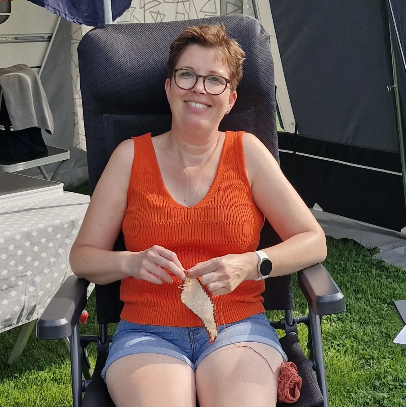 Marja_op_de_camping