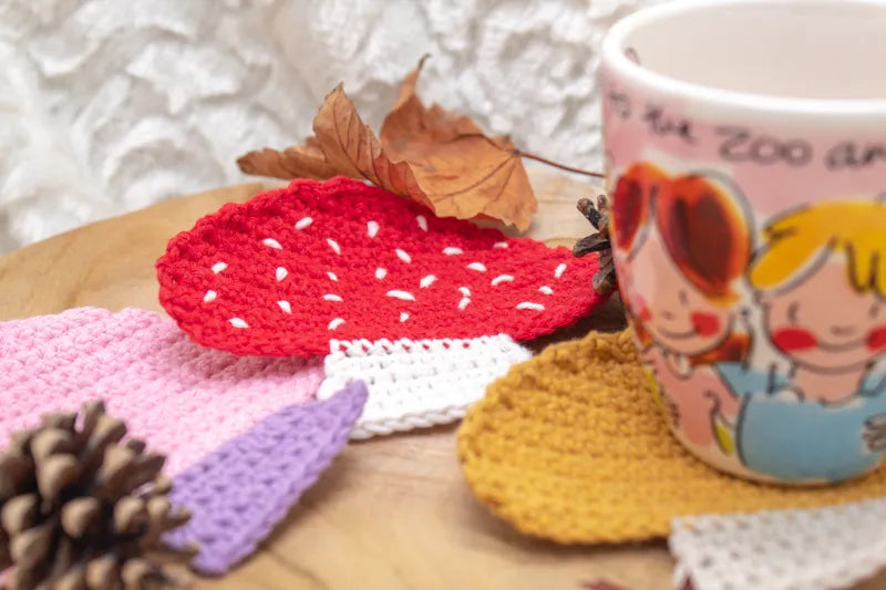 Haakpatroon paddenstoel onderzetter Toora