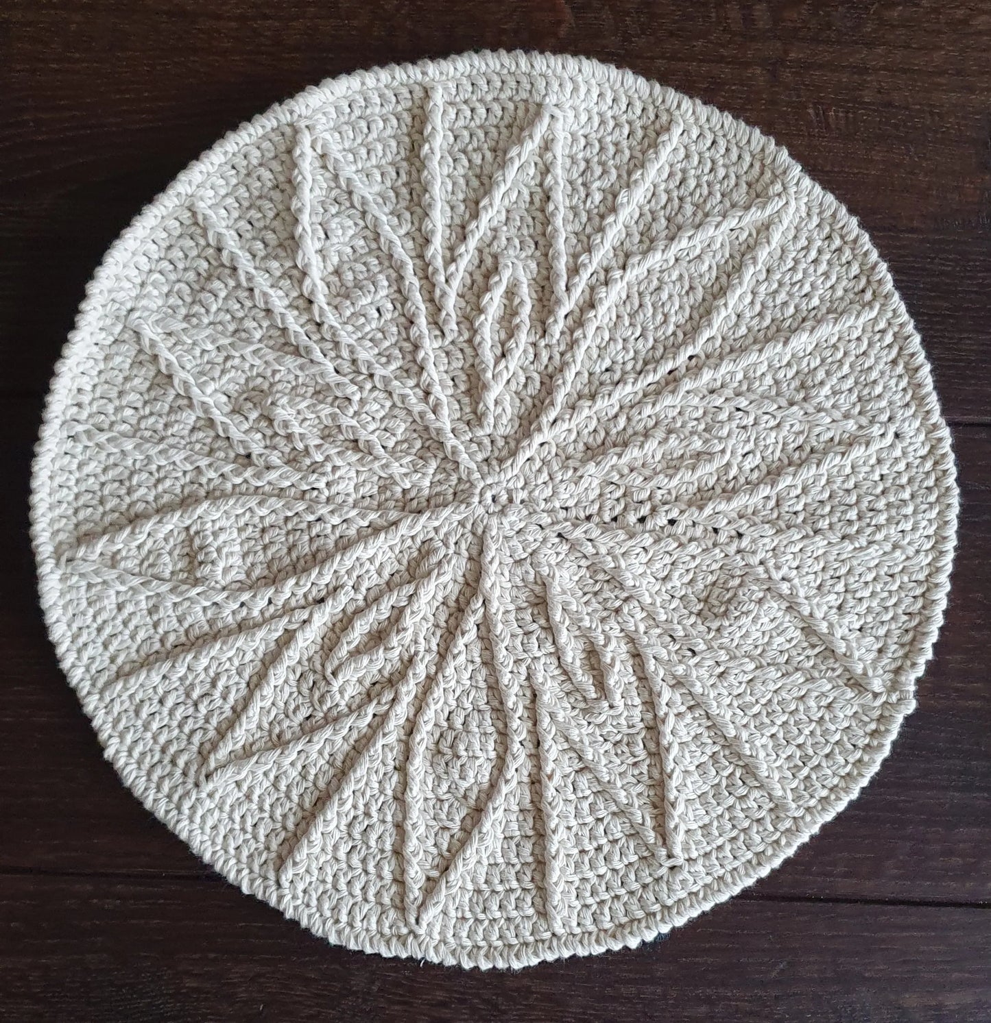 Haakpatroon panonderzetter Chrysant