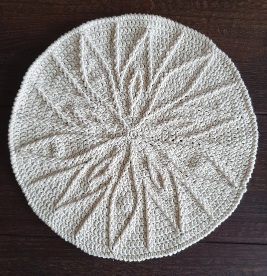 Haakpatroon panonderzetter Chrysant