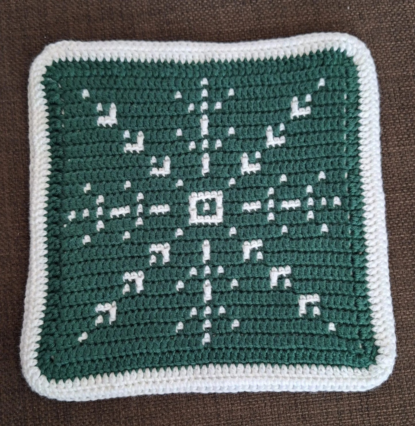 Haakpatroon panonderzetter Snowflake