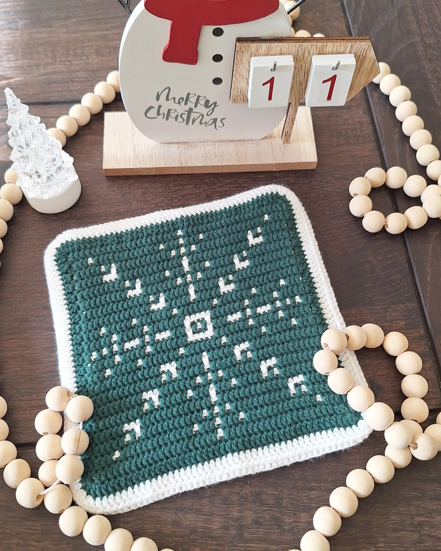 Haakpatroon panonderzetter Snowflake