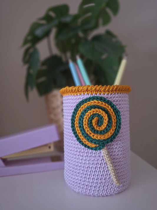 Haakpatroon pennenhouder Lolly