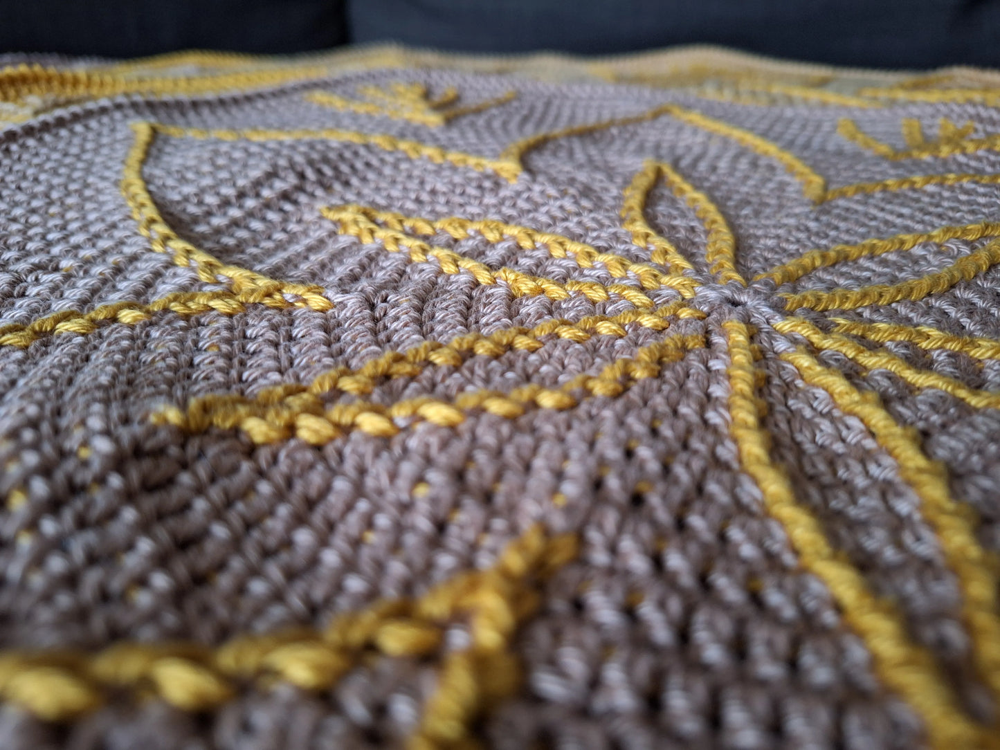 Haakpatroon placemats met bloem