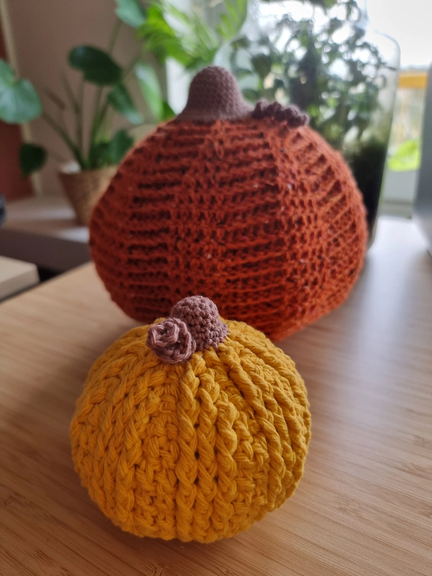 Haakpatroon pompoenen Terra en Cotta