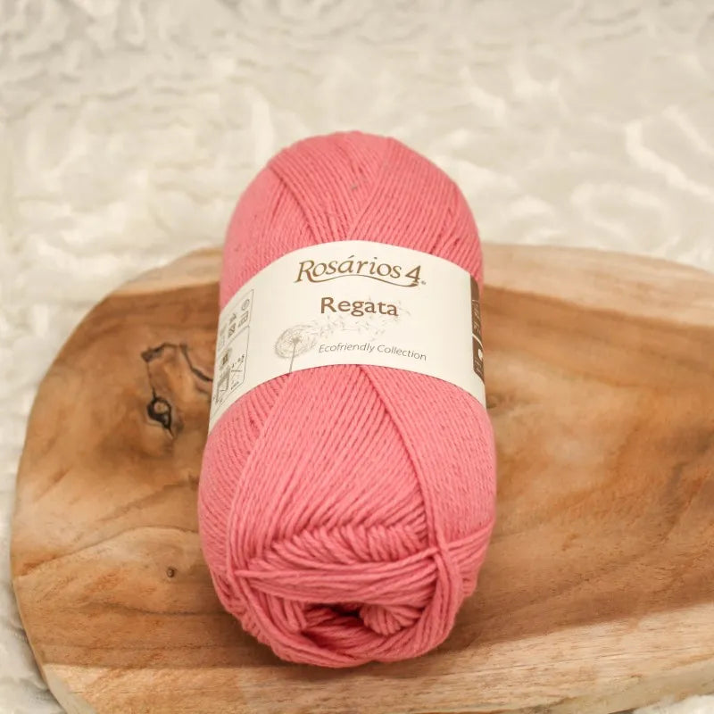 Duurzaam garen: Rosários 4 Regata in kleur 50 Flamingo roze