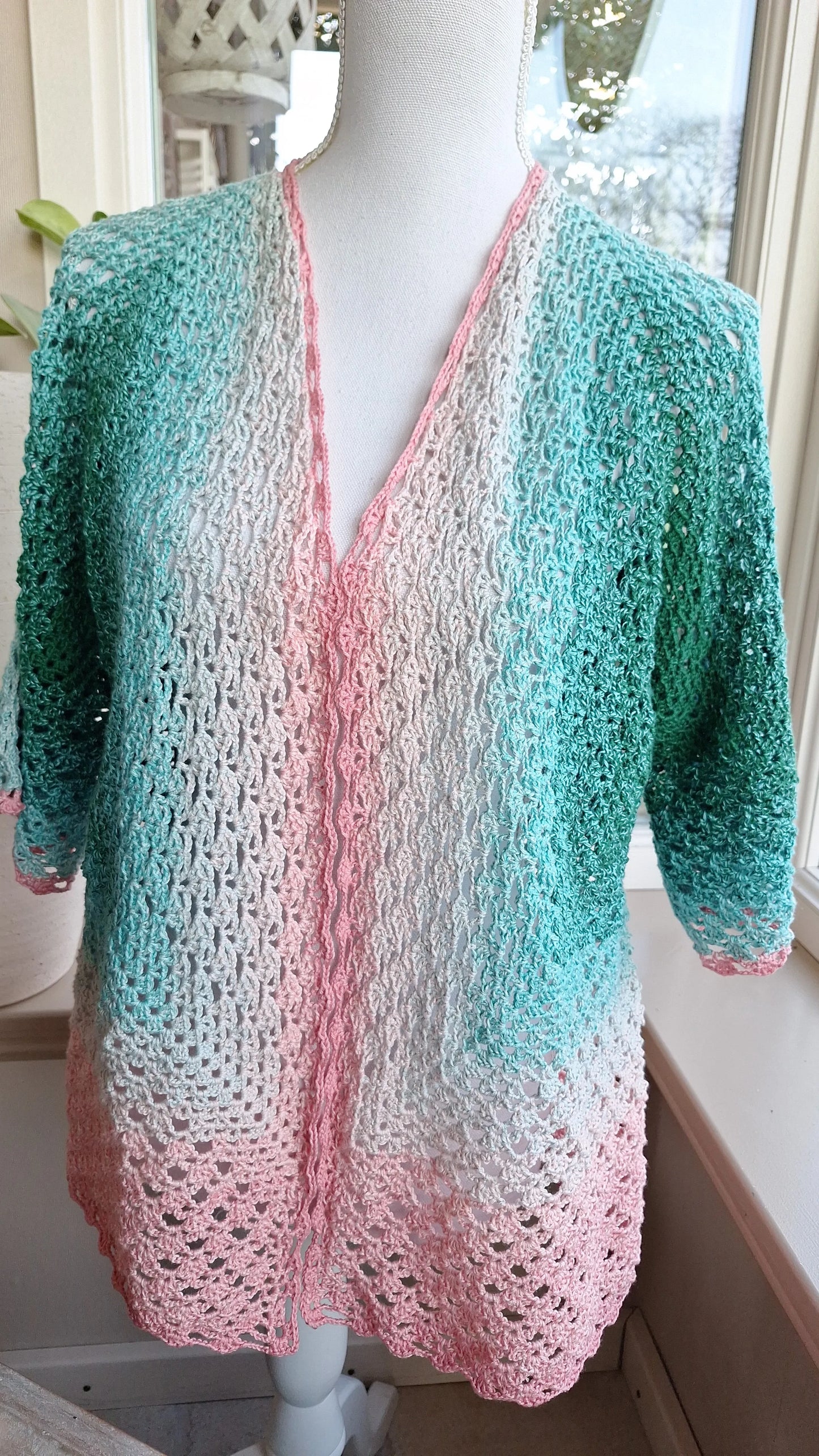 Haakpatroon vest Hexagon